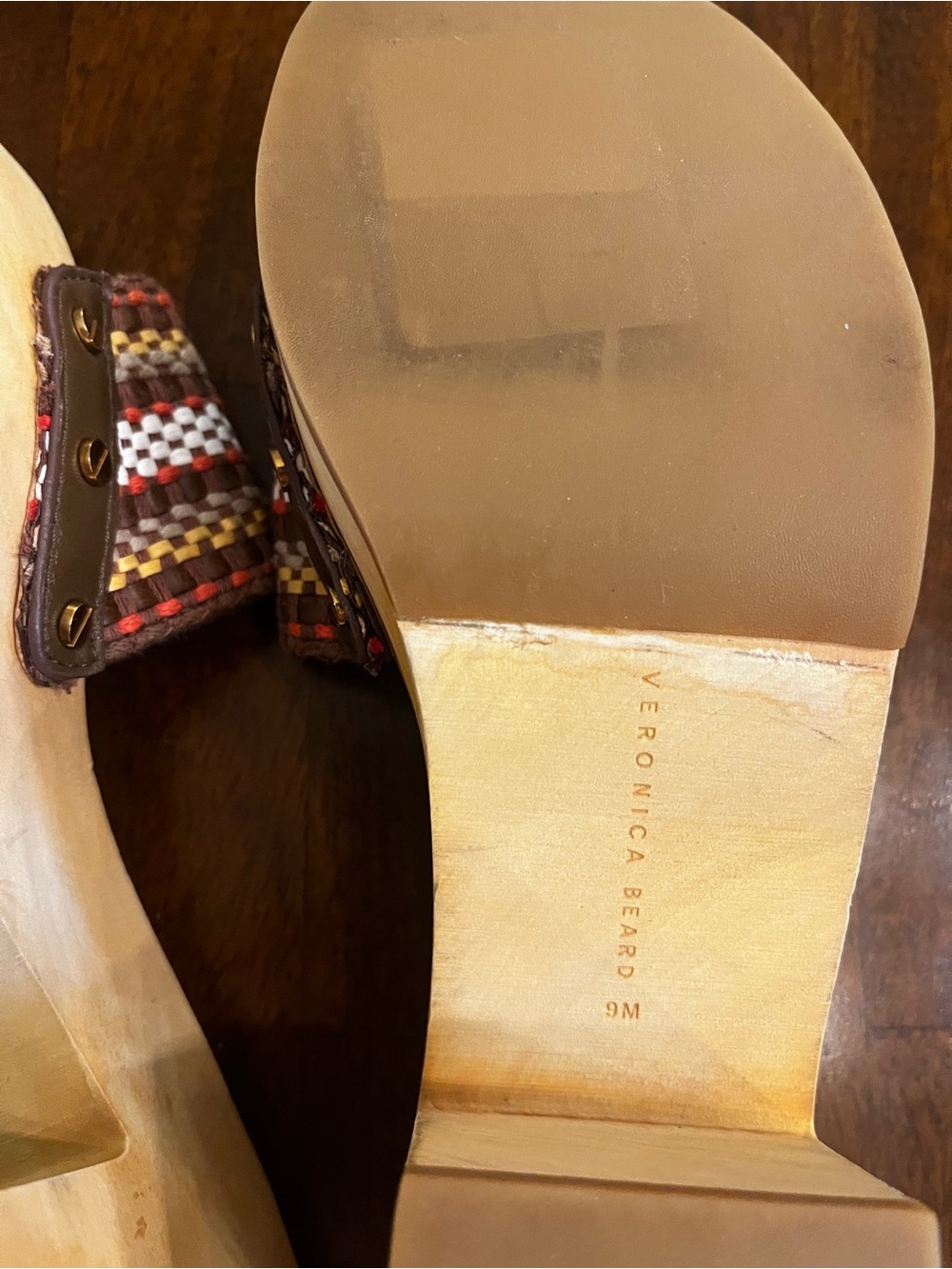 $330 NWOB Veronica Beard Hannalee woven platform clog mules - Picture 4 of 5